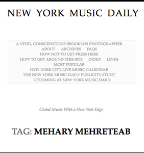 Snapshot of New York Daily Music Article